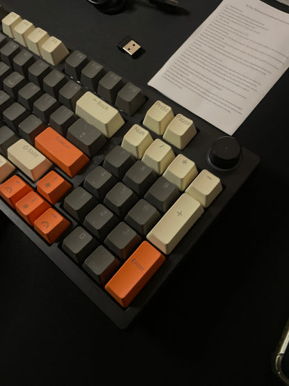 Aiguox Wireless Mechanical Gaming Keyboard with 96 Keys, RGB Backlit Lighting, Blue Switches, Compact Layout ,Tri-mode Connectivity
