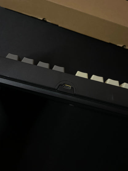 Aiguox Wireless Mechanical Gaming Keyboard with 96 Keys, RGB Backlit Lighting, Blue Switches, Compact Layout ,Tri-mode Connectivity